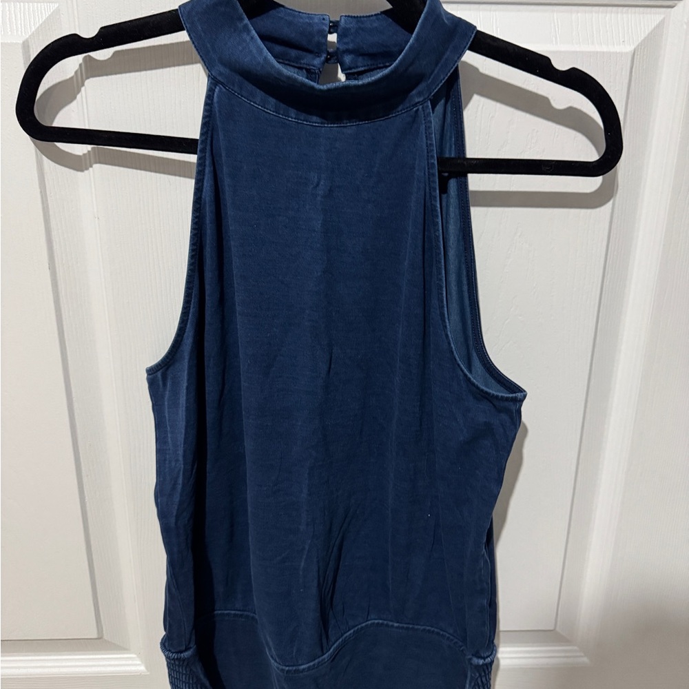 White House Black Market Navy Tank Top